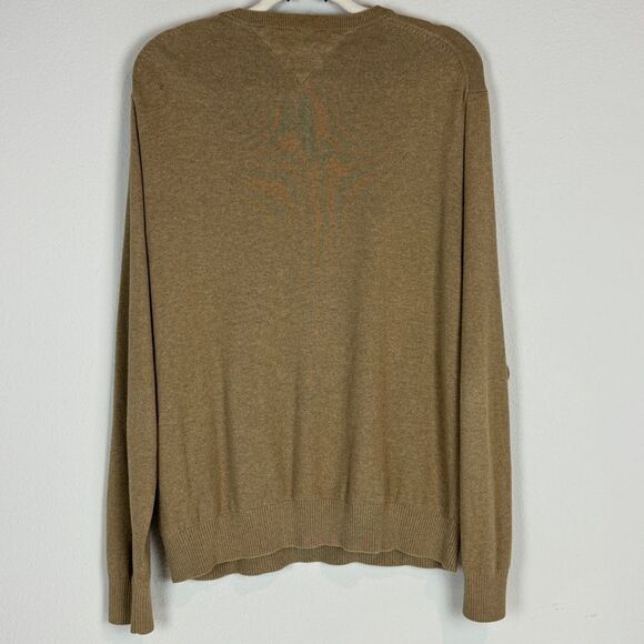 Tommy Hilfiger Cotton Cashmere V-neck Sweater L - Picture 4 of 8